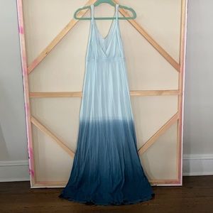Cotton ombre maxi dress